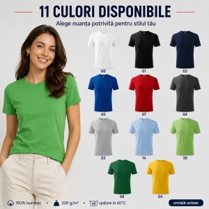 Tricou unisex damă și bărbat Malfini Heavy 110, 100% bumbac, 200 g/mp, S–3XL - Img 10