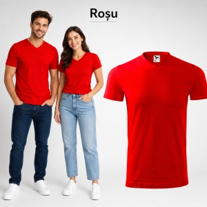 Tricou Unisex Malfini 111 Heavy V-Neck din 100% Bumbac, 200 g/m², Mărimi S–4XL - Img 16