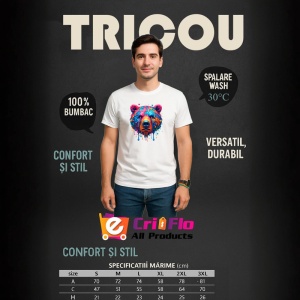 Tricou Urs curcubeu pictat in stil urban Copii | Dama | Barbat - Img 6