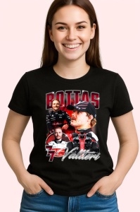 Tricou Valtteri Bottas Portret Masina Echipa Alfa Romeo Formula 1, Copii | Dama | Barbat - Img 3