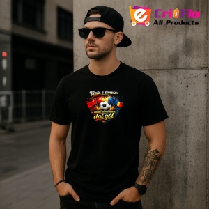 Tricou Viata E Simpla Cand Ai Minge Dai Gol Fotbal, din bumbac 100%, tricou negru Copii | Dama | Barbat - Img 6