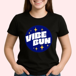 Tricou Vibe bun Negru, Copii | Dama | Barbat - Img 3