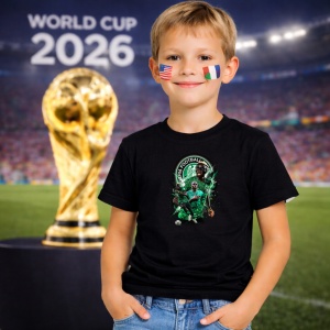 Tricou Victor Osimhen Nigeria World Cup Fifa 2026 V2, din bumbac 100%, tricou negru, Copii | Dama | Barbat - Img 5