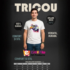 Tricou Vultur portret artistic cu privire intensa Copii | Dama | Barbat - Img 7