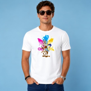 Tricou Wile E Coyote Paint Splash Colorful Urban Streetwear, din bumbac 100% Copii | Dama | Barbat - Img 2