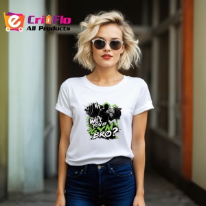 Tricou Will You Be Gym Bro Haltere Verde, Copii | Dama | Barbat