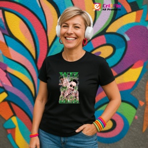 Tricou wiz khalifa jungle, muzica Hip-Hop / Trap, Dama | Barbat | Copii, Culoare Negru - Img 13