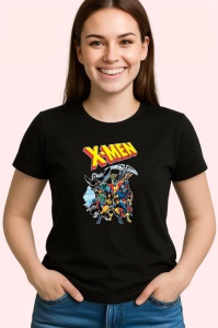 Tricou Xmen supereroii marvel cu puteri speciale in lupta impotriva raului, Copii | Dama | Barbat , tricou negru - Img 3