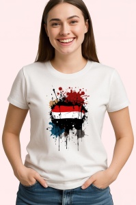 Tricou Yemen Steag Splash Art, Copii | Dama | Barbat - Img 4