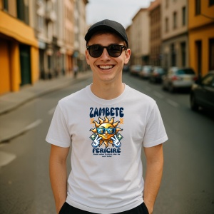Tricou Zambeste Fii Fericit - Smiles Happiness - Copii | Dama | Barbat - Img 5