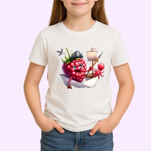 Tricou Zmeura amuzanta de vara navigator pirat, Fructe, Copii | Dama