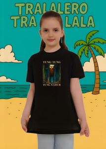 Tung Tung Tung Sahur Scary ** Tricou Tralalero Tralala Copii | Dama | Barbat - Img 4