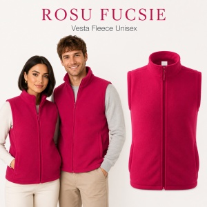 Vestă Polar Fleece Unisex Damă Bărbat Călduroasă cu Fermoar Malfini Next 518 - Img 23