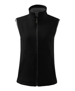 Vesta softshell pentru dama de culoare negru