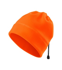 Caciula 2 in 1, caciula sau fular de gat de culoare portocaliu neon