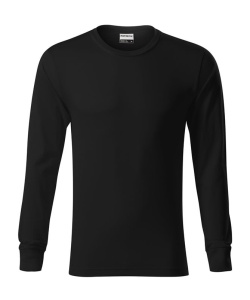 Bluza cu maneca lunga unisex de culoare negru
