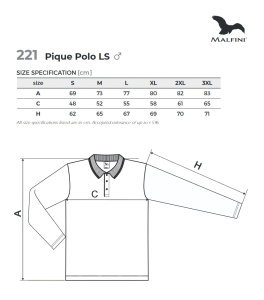 tabel marimi dimensiuni bluza polo barbat