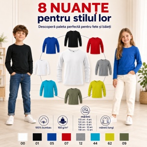 Bluză Copii Simplă pentru Școală - Img 5