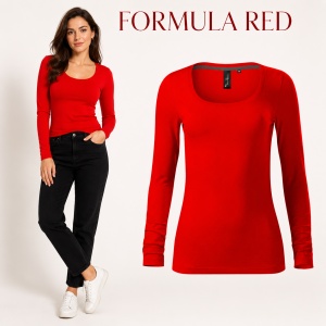 Bluză Damă Malfini Premium Brave 156 – Mânecă Lungă, Slim Fit, 95% Bumbac, 5% Elastan, 160 g/m² - Img 14