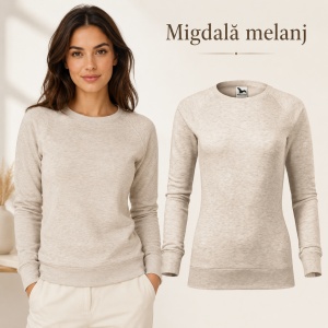 Bluză Simplă Mânecă Lungă Damă tip Hanorac Malfini 416 Merger – 280 g/m² - Img 14