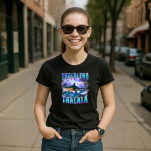 Bootleg Funny ** Tricou Tralalero Tralala Copii | Dama | Barbat - Img 3