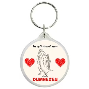 Breloc personalizat Tu esti darul meu de la Dumnezeu - Img 1