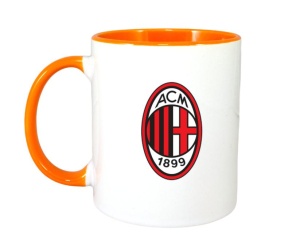 Cana AC Milan Italia , cu logoul stema echipei, Cadoul Perfect - Img 7