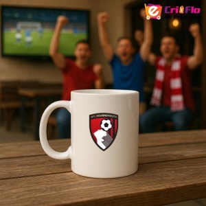 Cana AFC Bournemouth Marea Britanie , cu logoul stema echipei, Cadoul Perfect - Img 18