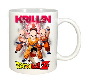 Cana alba pentru copii personalizata personajul Krillin Dragon Ball Z - cadou
