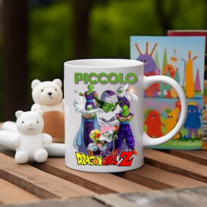 Cana alba pentru copii personalizata personajul Piccolo Dragon Ball Z - cadou - Img 2