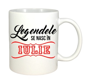 Cana alba personalizata cu textul Legendele se nasc in - Img 6