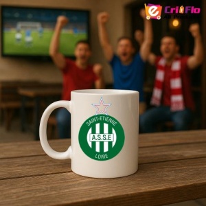 Cana AS Saint-etienne Franta , cu logoul stema echipei, Cadoul Perfect - Img 18