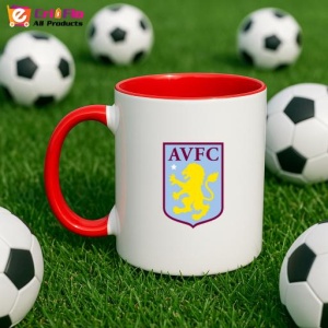 Cana Aston Villa Anglia , cu logoul stema echipei, Cadoul Perfect - Img 46