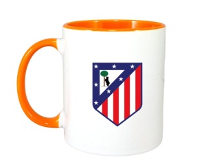 Cana Atletico Madrid Spania , cu logoul stema echipei, Cadoul Perfect - Img 7