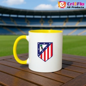 Cana Atletico Madrid Spania , cu logoul stema echipei, Cadoul Perfect - Img 32