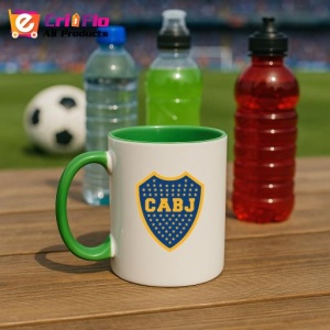 Cana Boca Juniors Argentina , cu logoul stema echipei, Cadoul Perfect - Img 21