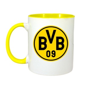 Cana Borussia Dortmund Germania , cu logoul stema echipei, Cadoul Perfect - Img 5