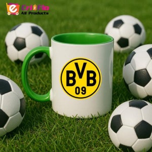 Cana Borussia Dortmund Germania , cu logoul stema echipei, Cadoul Perfect - Img 23