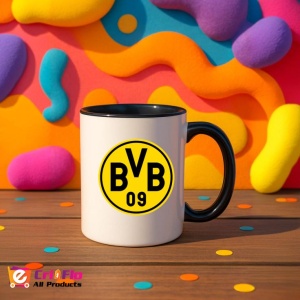 Cana Borussia Dortmund Germania , cu logoul stema echipei, Cadoul Perfect - Img 36