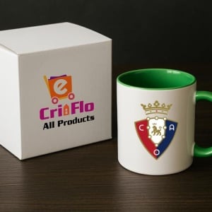 Cana CA Osasuna Spania , cu logoul stema echipei, Cadoul Perfect - Img 19