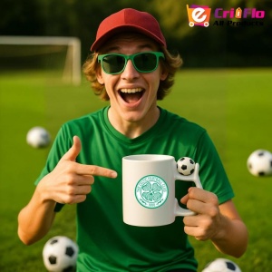 Cana Celtic FC Scotia , cu logoul stema echipei, Cadoul Perfect - Img 12