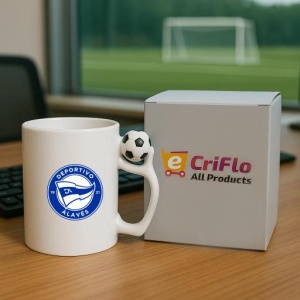 Cana Deportivo Alaves Spania , cu logoul stema echipei, Cadoul Perfect - Img 9