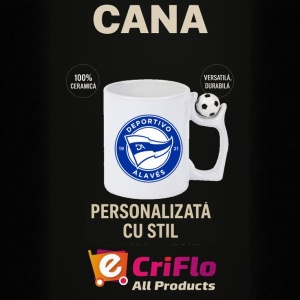 Cana Deportivo Alaves Spania , cu logoul stema echipei, Cadoul Perfect - Img 13
