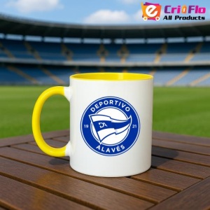 Cana Deportivo Alaves Spania , cu logoul stema echipei, Cadoul Perfect - Img 32