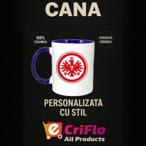 Cana Eintracht Frankfurt Germania , cu logoul stema echipei, Cadoul Perfect - Img 25