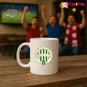 Cana Ferencvaros TC Ungaria , cu logoul stema echipei, Cadoul Perfect - Img 18