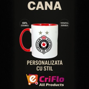 Cana FK Partizan Serbia , cu logoul stema echipei, Cadoul Perfect - Img 45