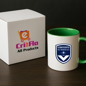 Cana Girondins de Bordeaux Franta , cu logoul stema echipei, Cadoul Perfect - Img 19