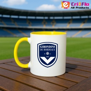 Cana Girondins de Bordeaux Franta , cu logoul stema echipei, Cadoul Perfect - Img 32