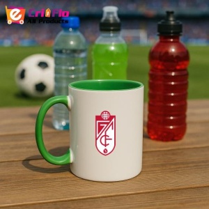 Cana Granada CF Spania , cu logoul stema echipei, Cadoul Perfect - Img 21